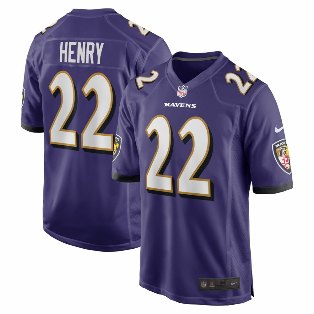 Derrick Henry  Game Player Jersey - Baltimore Ravens Jerseys
