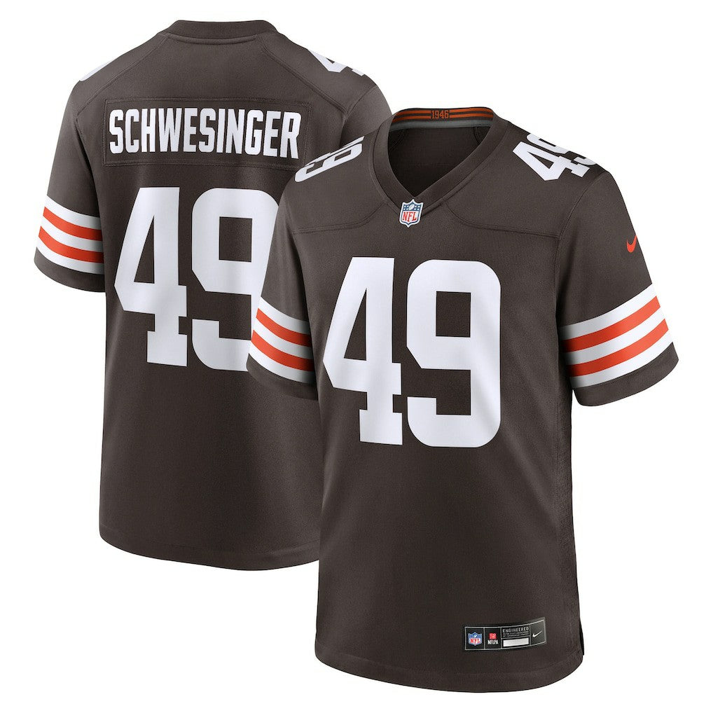 Carson Schwesinger  2025 NFL Draft Game Jersey - Cleveland Browns Jerseys
