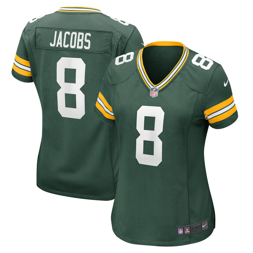 Josh Jacobs  Women's Team Game Jersey - Green Bay Packers Jerseys