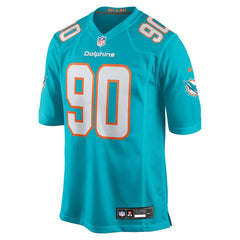 Kenneth Grant  2025 NFL Draft First Round Pick Game Jersey - Miami Dolphins Jerseys