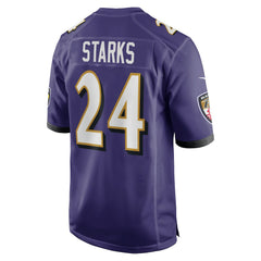 Malaki Starks  2025 NFL Draft First Round Pick Game Jersey - Baltimore Ravens Jerseys