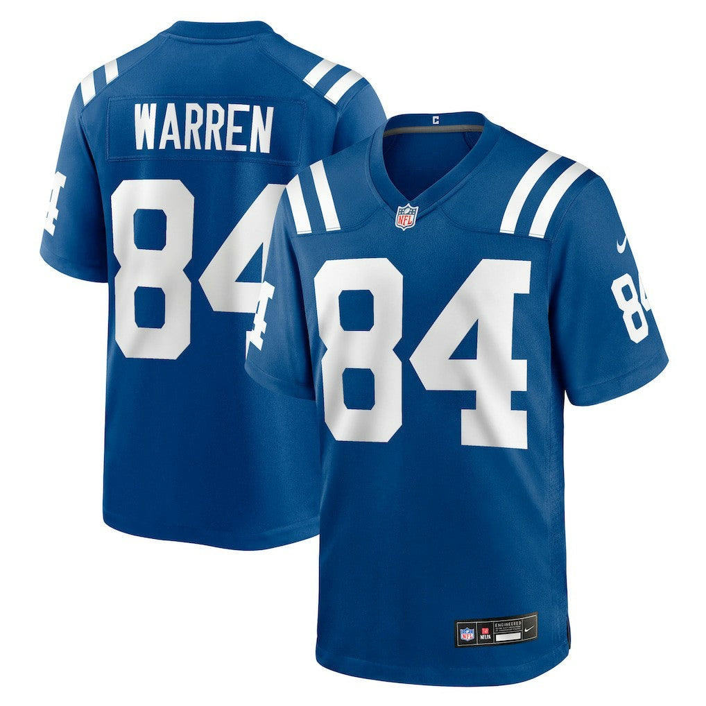 Tyler Warren  2025 NFL Draft First Round Pick Game Jersey - Indianapolis Colts Jerseys