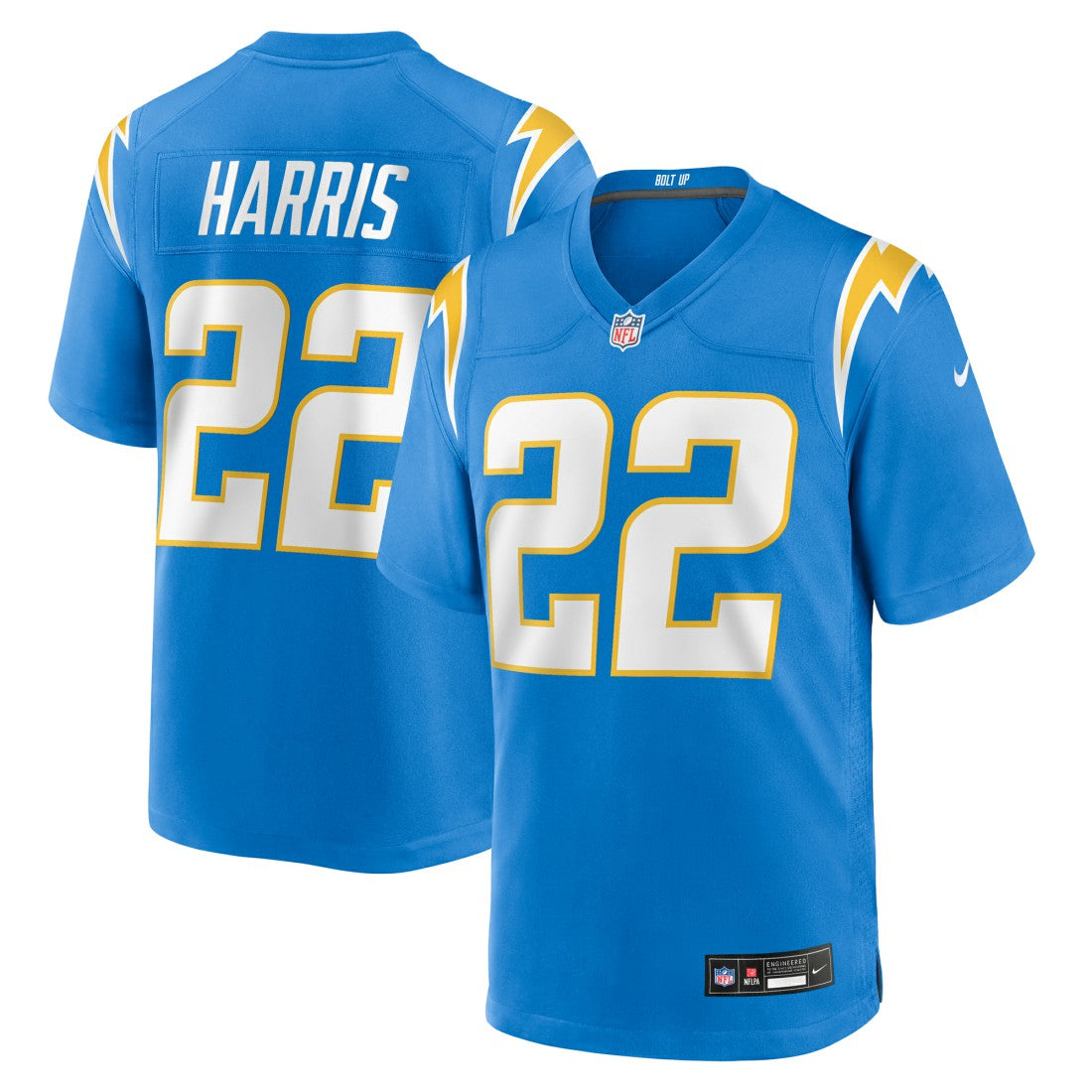 Najee Harris  Game Player Jersey - Los Angeles Chargers Jerseys