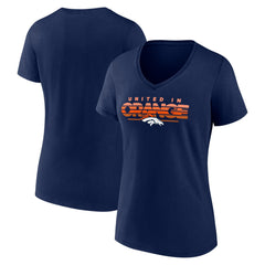 Women's Defensive Stand V-Neck T-Shirt - Denver Broncos T-shirts