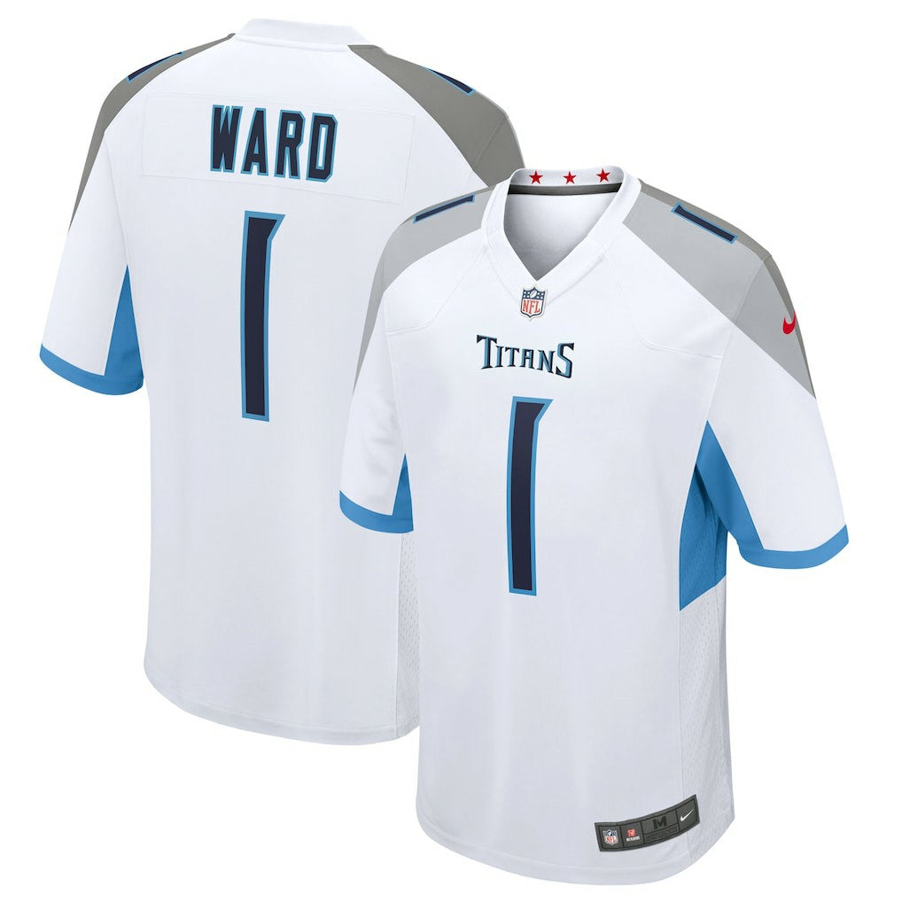 Cameron Ward  2025 NFL Draft First Round Pick Game Jersey - Tennessee Titans Jerseys