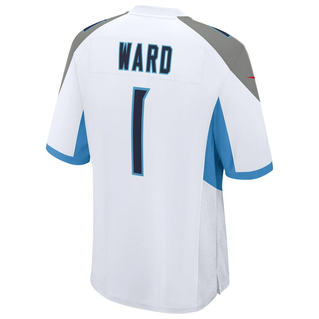 Cameron Ward  2025 NFL Draft First Round Pick Game Jersey - Tennessee Titans Jerseys