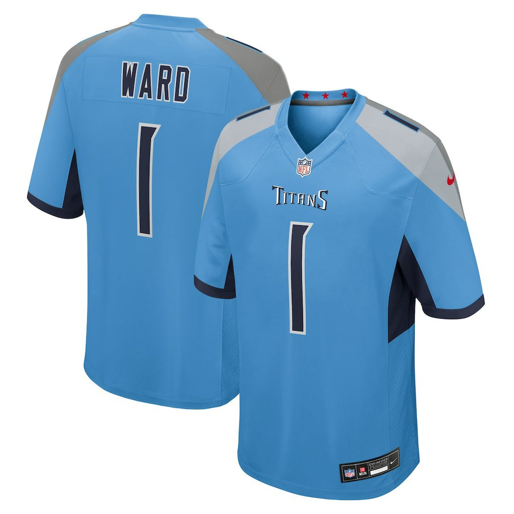 Cameron Ward  2025 NFL Draft First Round Pick Game Jersey - Tennessee Titans Jerseys