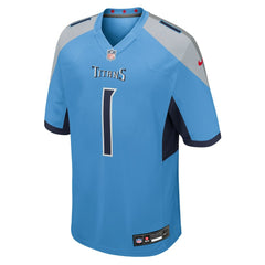Cameron Ward  2025 NFL Draft First Round Pick Game Jersey - Tennessee Titans Jerseys