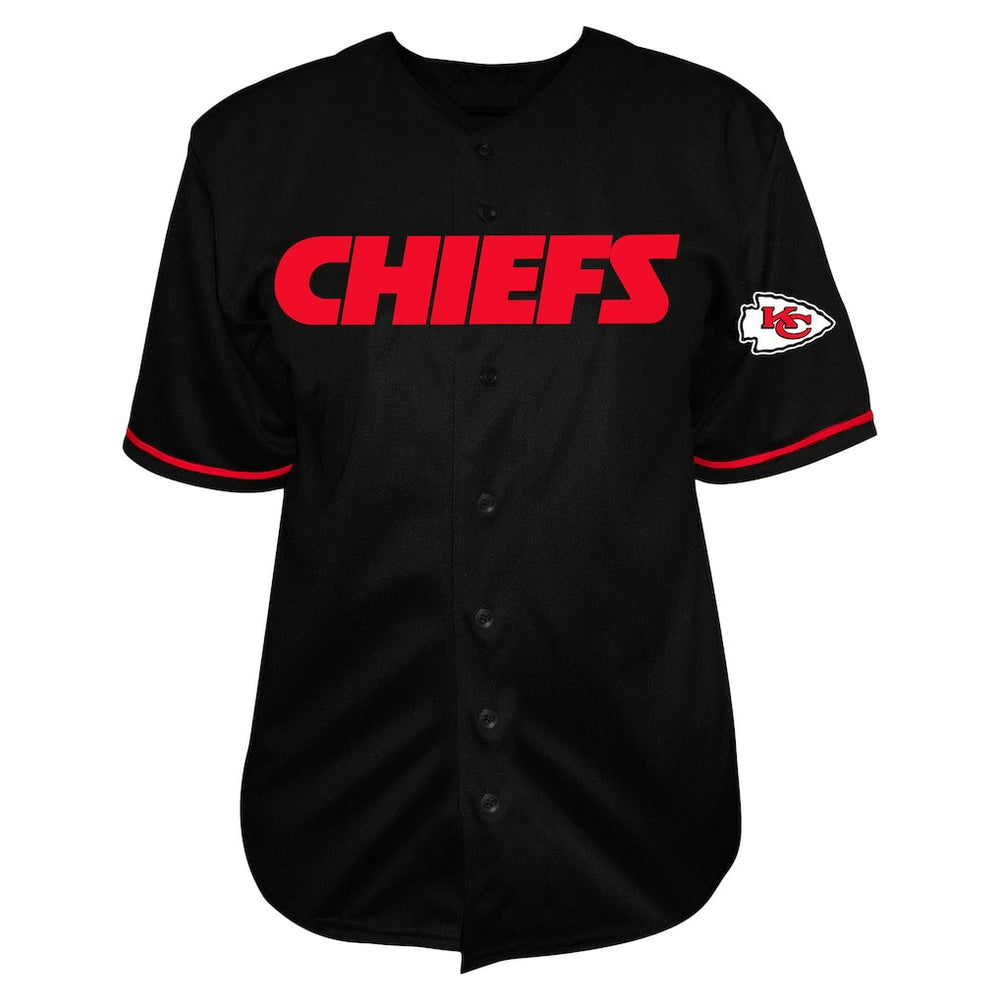 Patrick Mahomes  Big & Tall Baseball Button-Up Shirt - Kansas City Chiefs