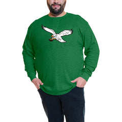 Jalen Hurts  Big & Tall Thermal Waffle Long Sleeve T-Shirt - Philadelphia Eagles T-shirts
