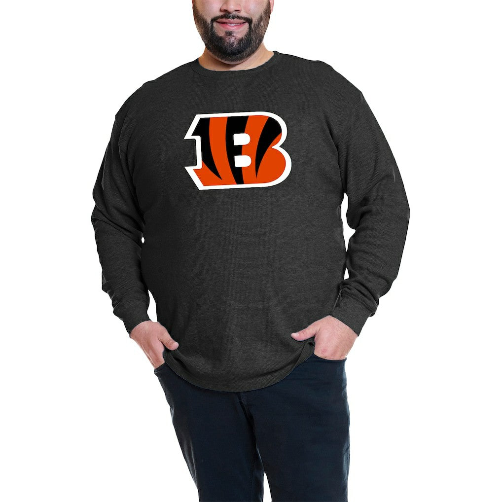 Joe Burrow  Big & Tall Thermal Waffle Long Sleeve T-Shirt - Cincinnati Bengals T-shirts