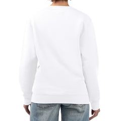 White Los Angeles Dodgers G-III 4Her by Carl Banks Women's Heart Logo Fleece Pullover Sweatshirt