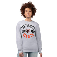 Heather Gray San Francisco Giants G-III 4Her by Carl Banks Women's Team Logo Fleece Pullover Sweatshirt