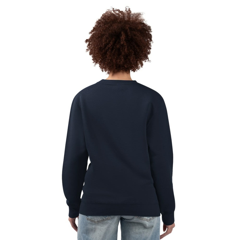 Navy Washington Nationals G-III 4Her by Carl Banks Women's Team Logo Fleece Pullover Sweatshirt