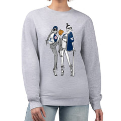 Heather Gray New York Yankees G-III 4Her by Carl Banks Women's Baseball Girls Fleece Pullover Sweatshirt