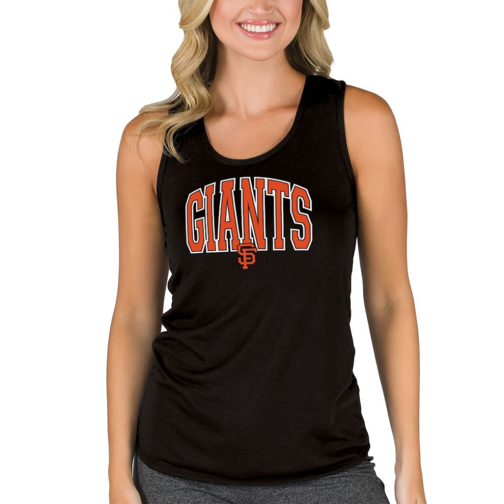 Black San Francisco Giants Concepts Sport Women's Marathon Racerback Tank Top