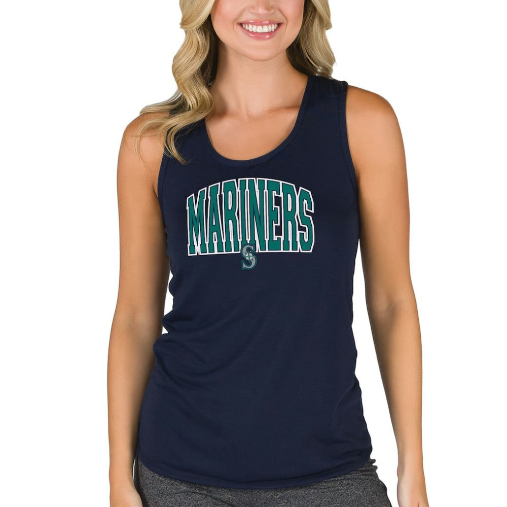 Navy Seattle Mariners Concepts Sport Women's Marathon Racerback Tank Top