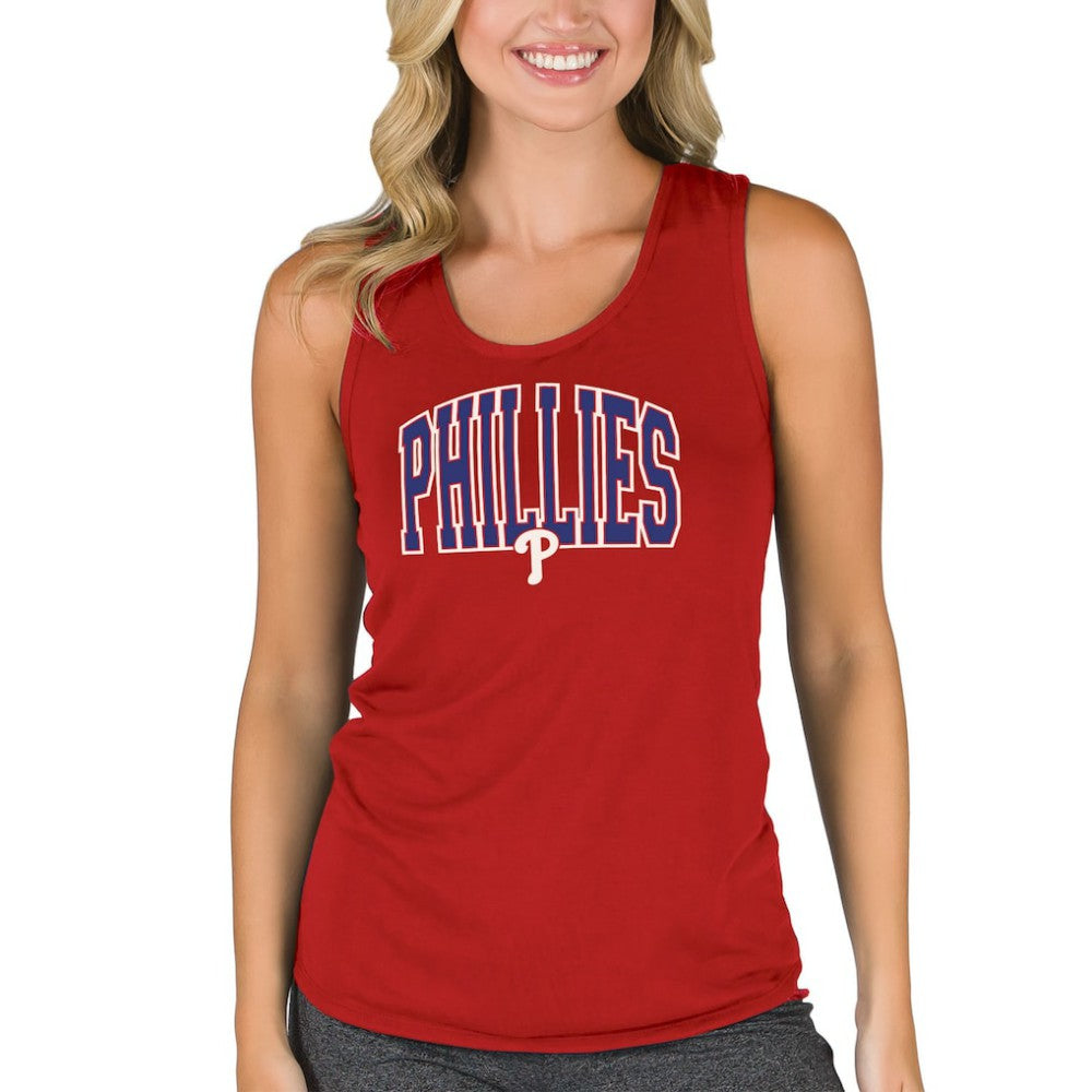 Red Philadelphia Phillies Concepts Sport Women's Marathon Racerback Tank Top