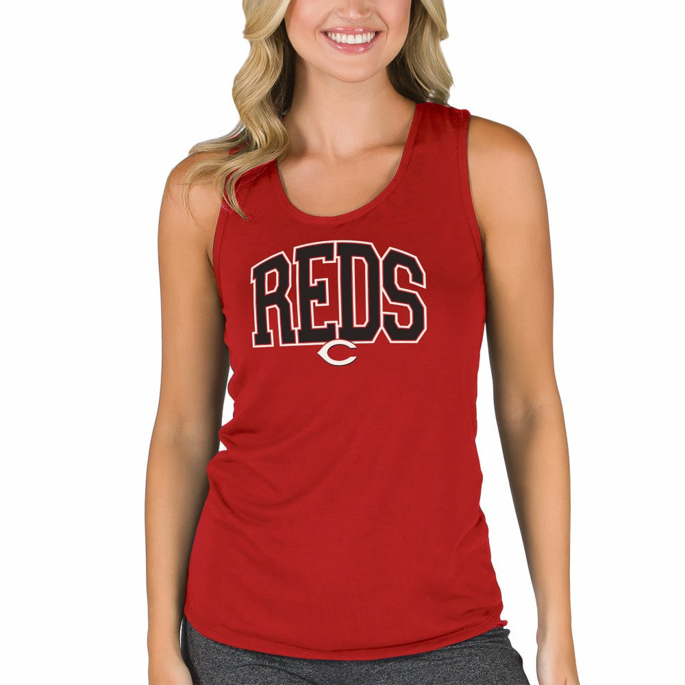 Red Cincinnati Reds Concepts Sport Women's Marathon Racerback Tank Top