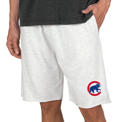 Oatmeal Chicago Cubs Concepts Sport Mainstream Terry Tri-Blend Shorts