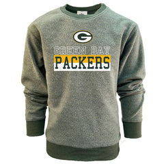 Wes & Willy Youth Reversible Fleece Pullover Sweatshirt - Green Bay Packers Pullover