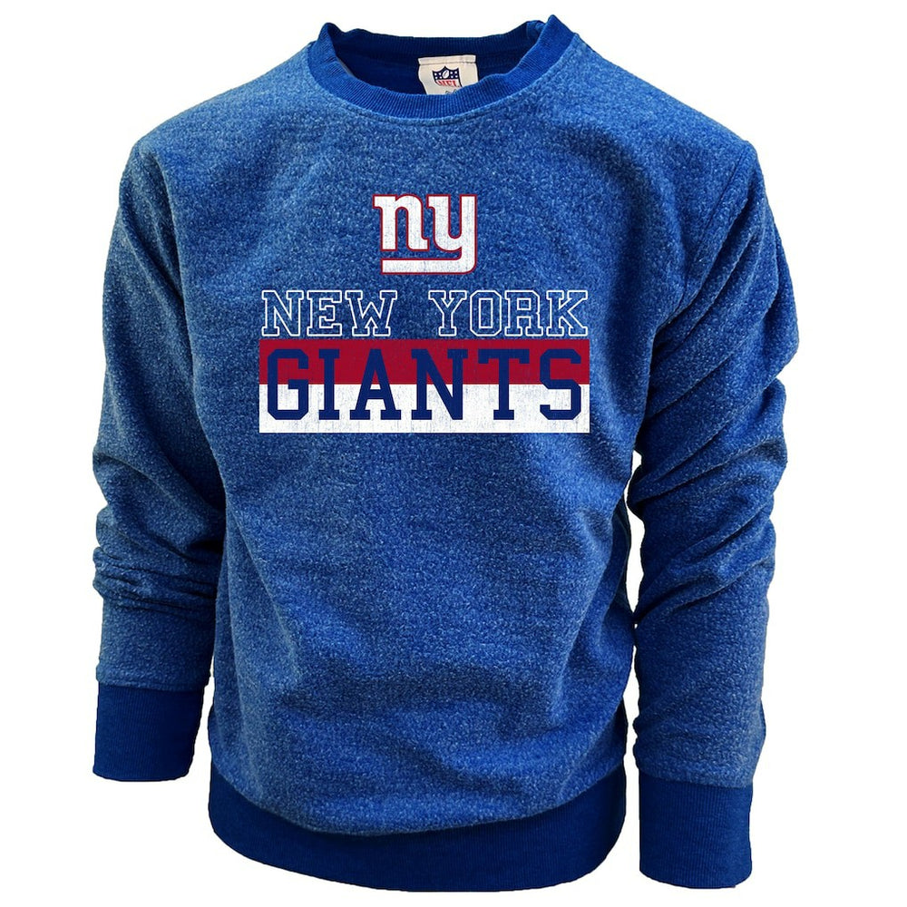 Wes & Willy Youth Reversible Fleece Pullover Sweatshirt - New York Giants Pullover