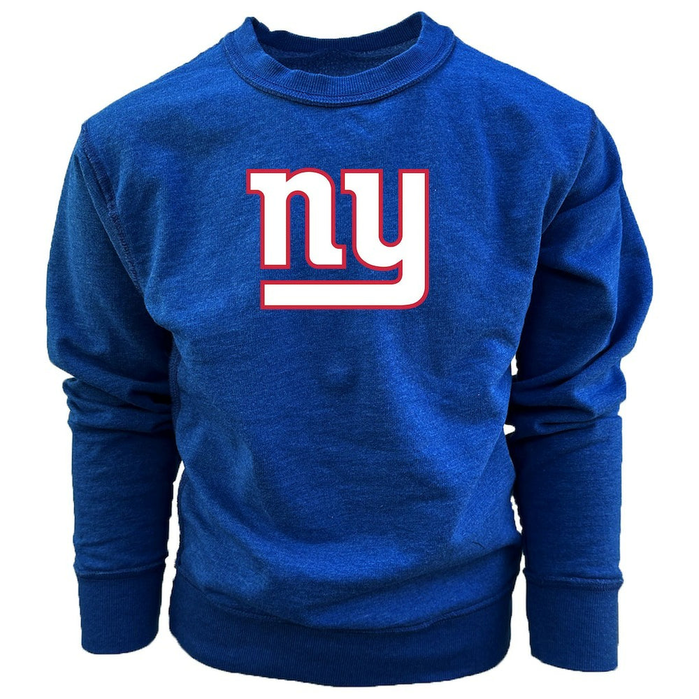 Wes & Willy Youth Reversible Fleece Pullover Sweatshirt - New York Giants Pullover