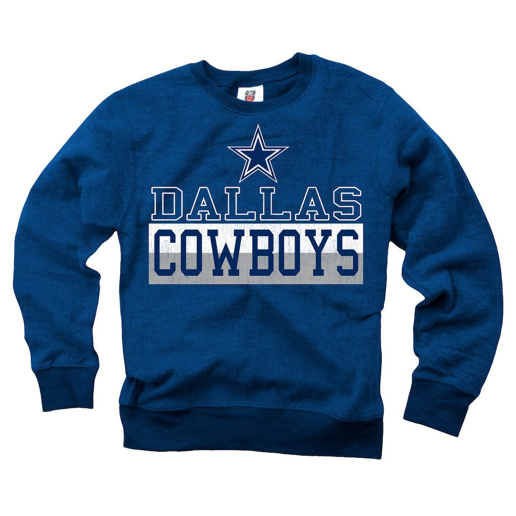 Wes & Willy Youth Reversible Fleece Pullover Sweatshirt - Dallas Cowboys Pullover