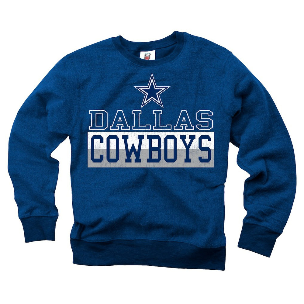 Wes & Willy Youth Reversible Fleece Pullover Sweatshirt - Dallas Cowboys Pullover