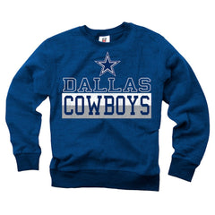 Wes & Willy Youth Reversible Fleece Pullover Sweatshirt - Dallas Cowboys Pullover