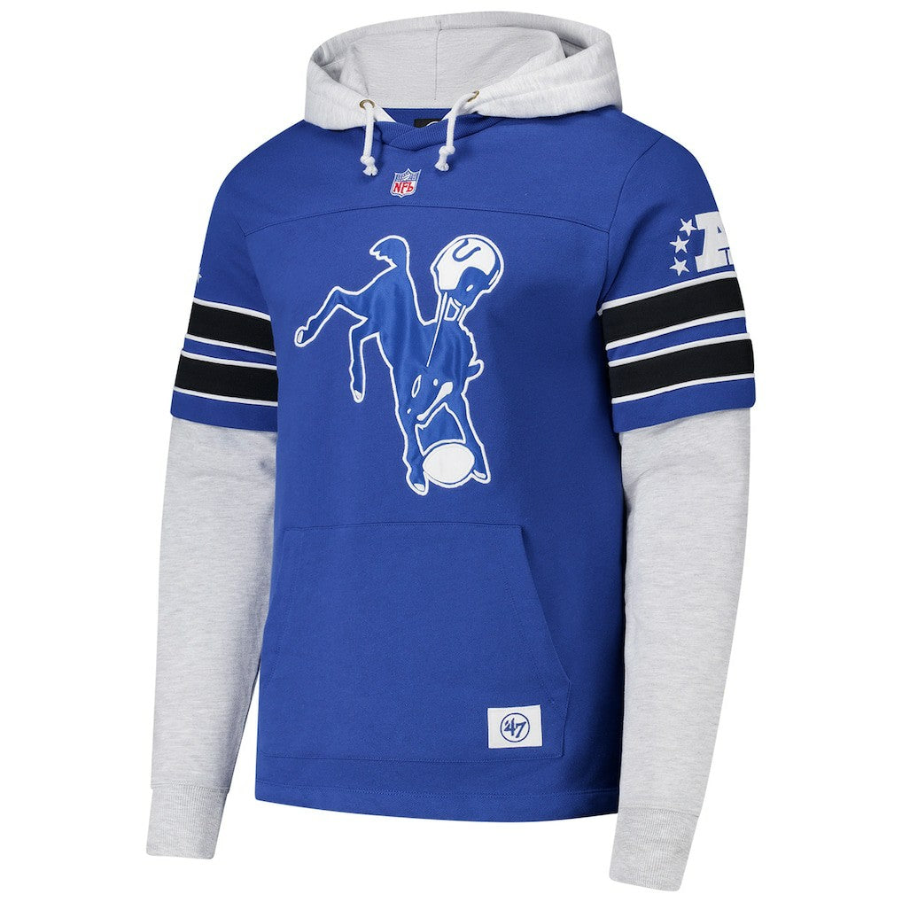 '47 Throwback Double Header Blitz Cornerback Hoodie - Indianapolis Colts Hoodies