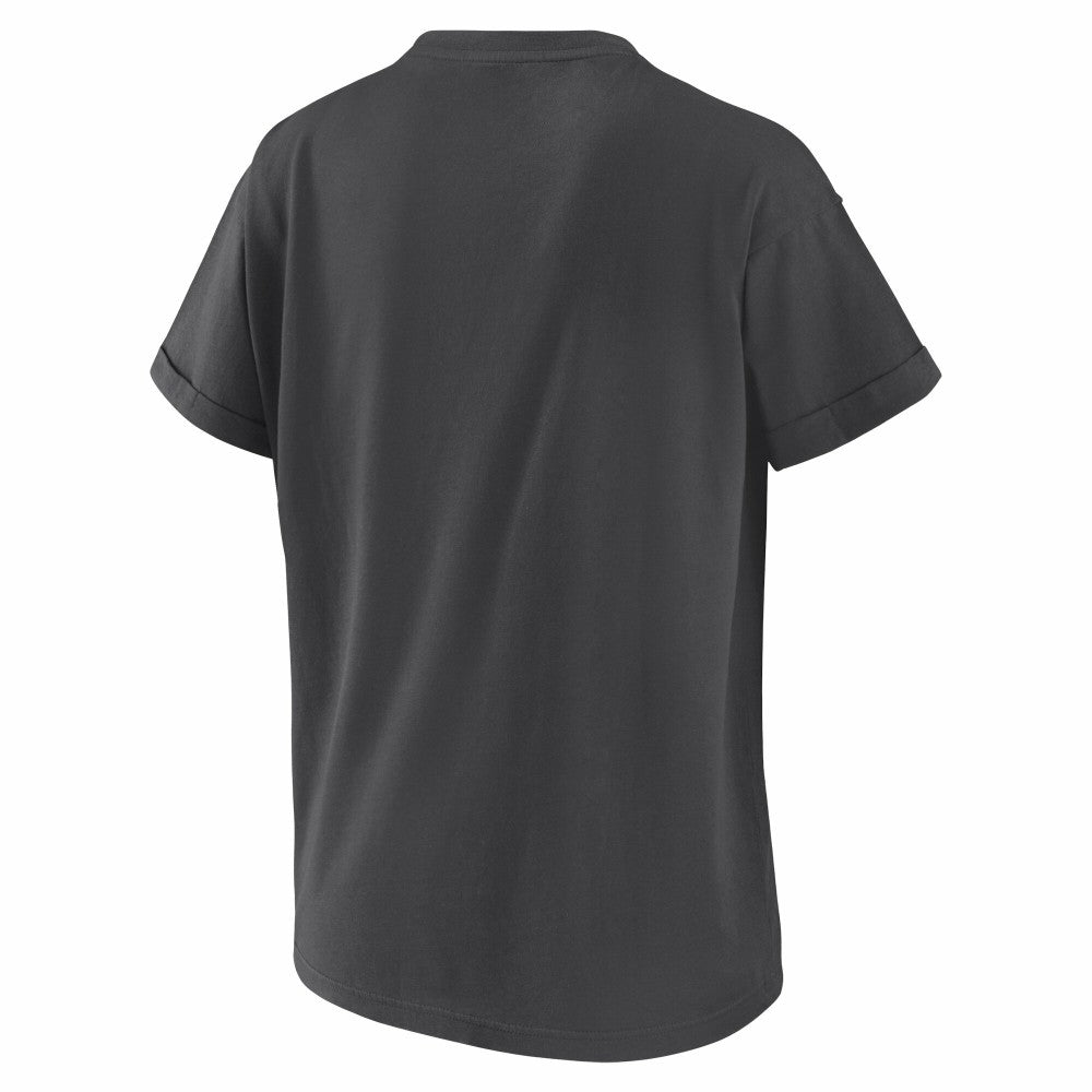 Charcoal Milwaukee Brewers WEAR by Erin Andrews Women's Domestic Box Color Boyfriend T-Shirt