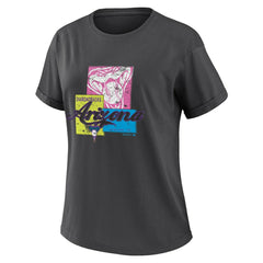Charcoal Arizona Diamondbacks WEAR by Erin Andrews Women's Domestic Box Color Boyfriend T-Shirt