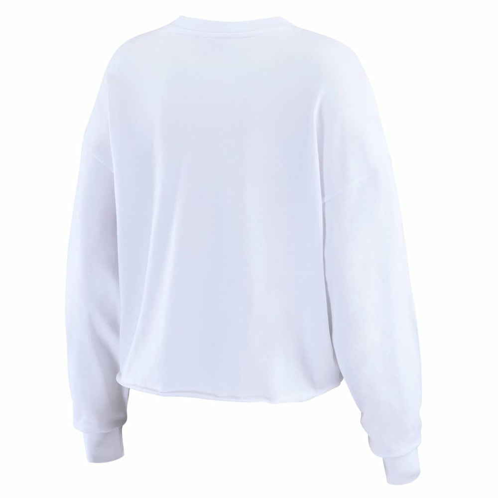 White Houston Astros WEAR by Erin Andrews Women's Domestic Postcard Long Sleeve T-Shirt