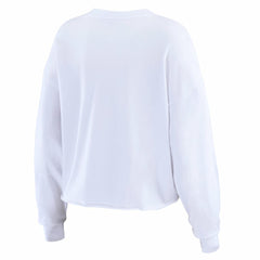 White Baltimore Orioles WEAR by Erin Andrews Women's Domestic Postcard Long Sleeve T-Shirt