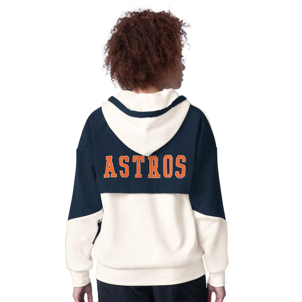 White Houston Astros Starter Women's Scrimmage Full-Zip Hoodie