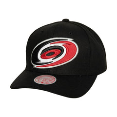 NHL Carolina Hurricanes Mitchell & Ness Core Team Ground Pro Adjustable Hat