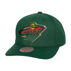 NHL Minnesota Wild Mitchell & Ness Core Team Ground Pro Adjustable Hat