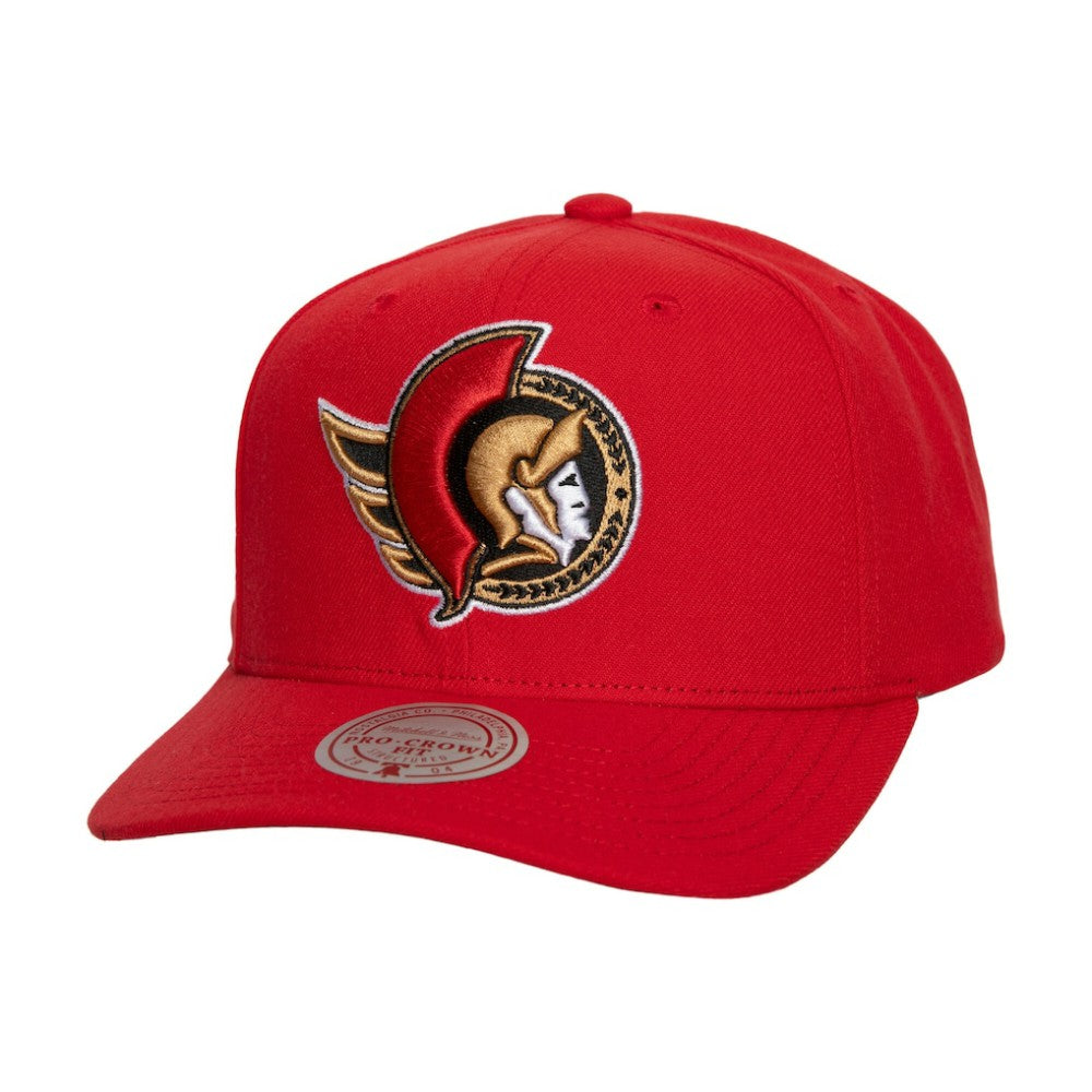 NHL Ottawa Senators Mitchell & Ness Core Team Ground Pro Adjustable Hat