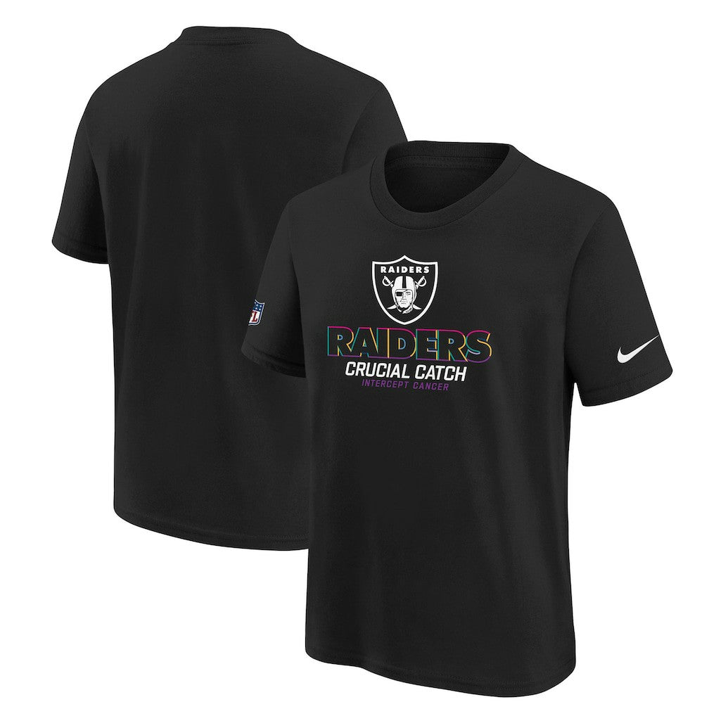 Youth 2024 NFL Crucial Catch T-Shirt - Las Vegas Raiders T-shirts