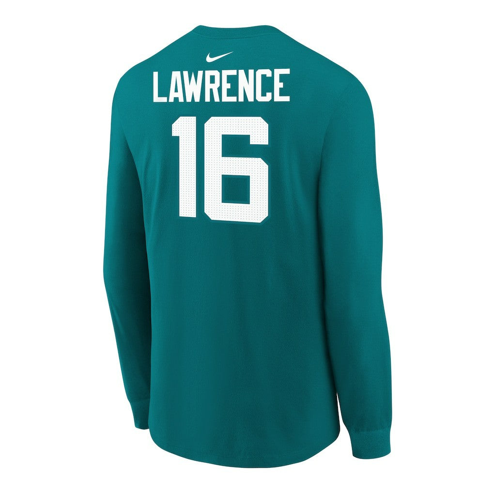 Trevor Lawrence  Youth Player Name & Number Long Sleeve T-Shirt - Jacksonville Jaguars T-shirts