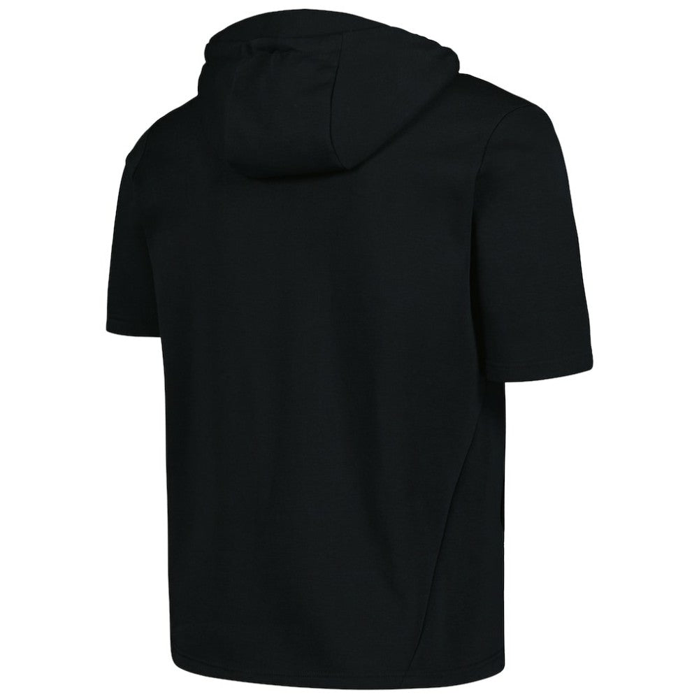 Black St. Louis Cardinals Levelwear Recruit Short Sleeve Full-Zip Hoodie