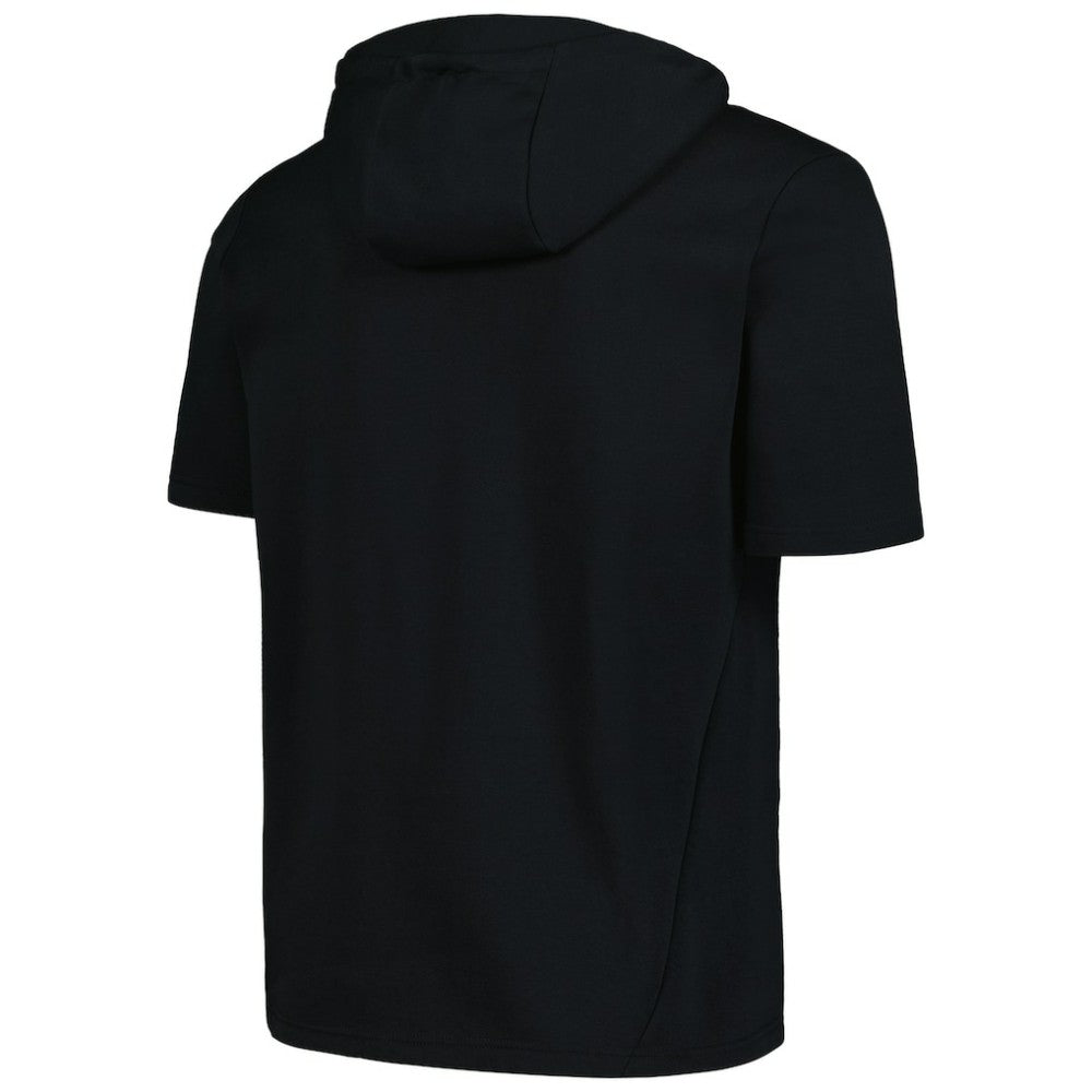 Black San Francisco Giants Levelwear Recruit Short Sleeve Full-Zip Hoodie
