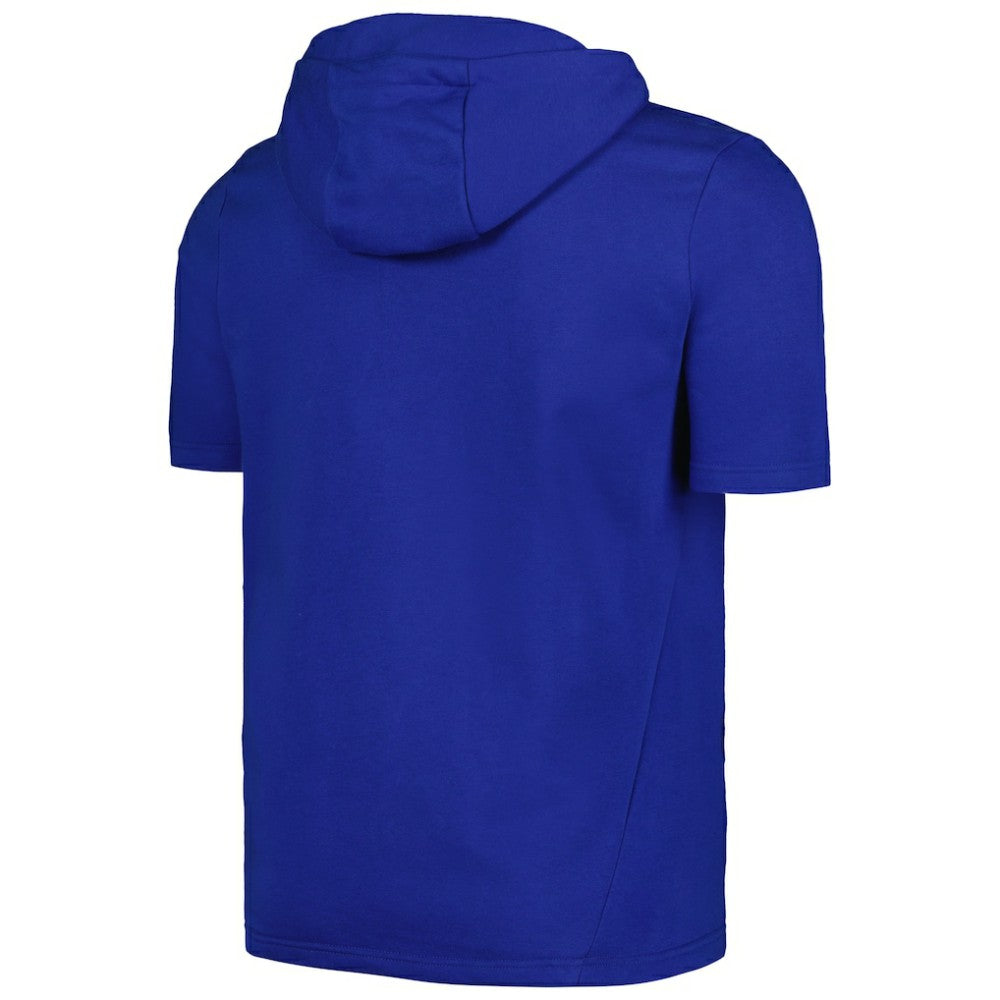 Royal Atlanta Braves Levelwear Recruit Short Sleeve Full-Zip Hoodie