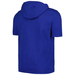 Royal Atlanta Braves Levelwear Recruit Short Sleeve Full-Zip Hoodie