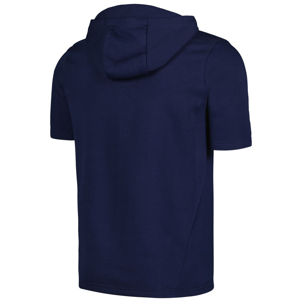 Navy Cleveland Guardians Levelwear Recruit Short Sleeve Full-Zip Hoodie