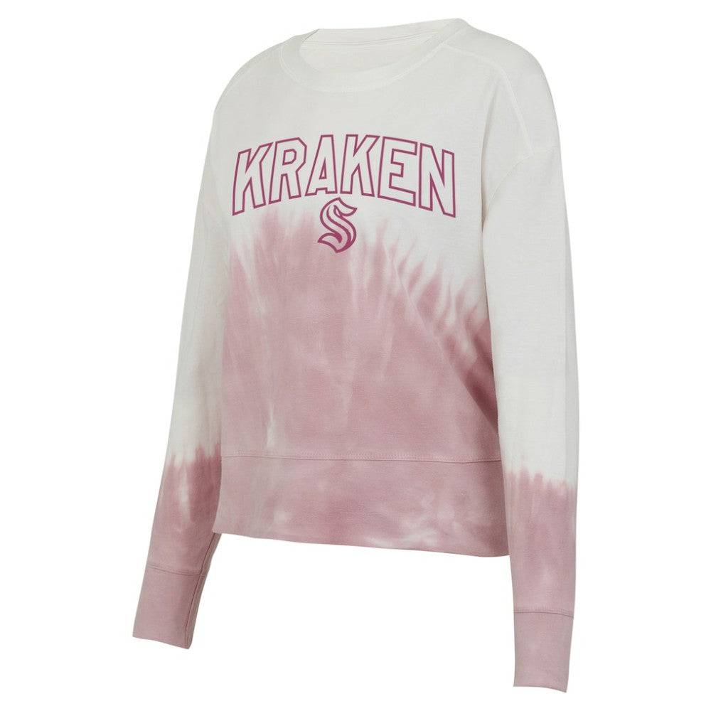 NHL Seattle Kraken Concepts Sport Women's Orchard Tie-Dye Long Sleeve Top