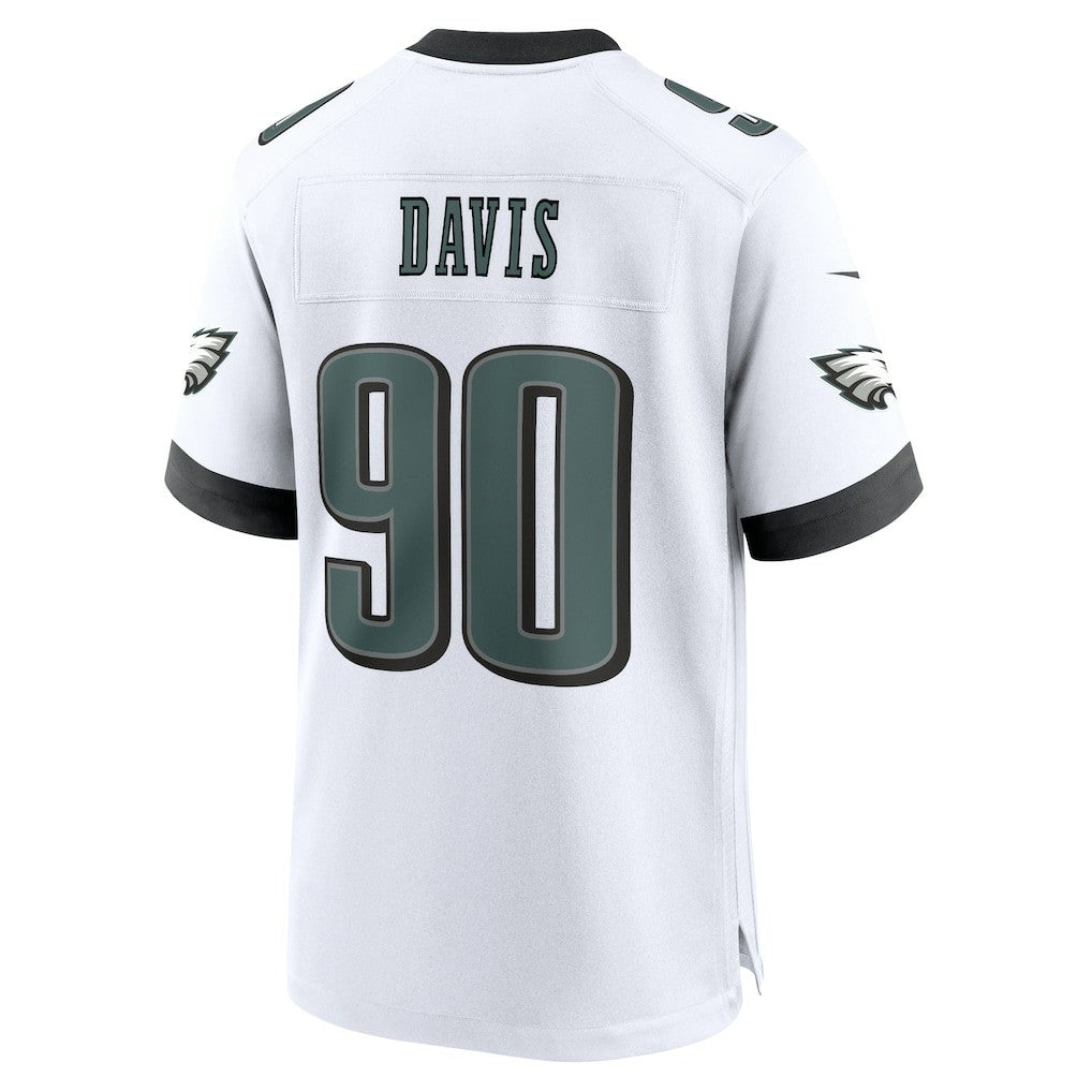 Jordan Davis  White Game Jersey - Philadelphia Eagles Jerseys