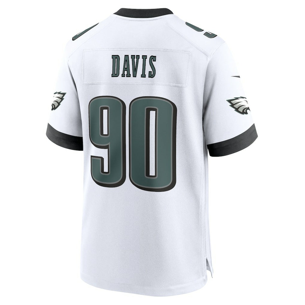 Jordan Davis  White Game Jersey - Philadelphia Eagles Jerseys