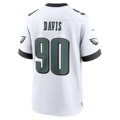 Jordan Davis  White Game Jersey - Philadelphia Eagles Jerseys